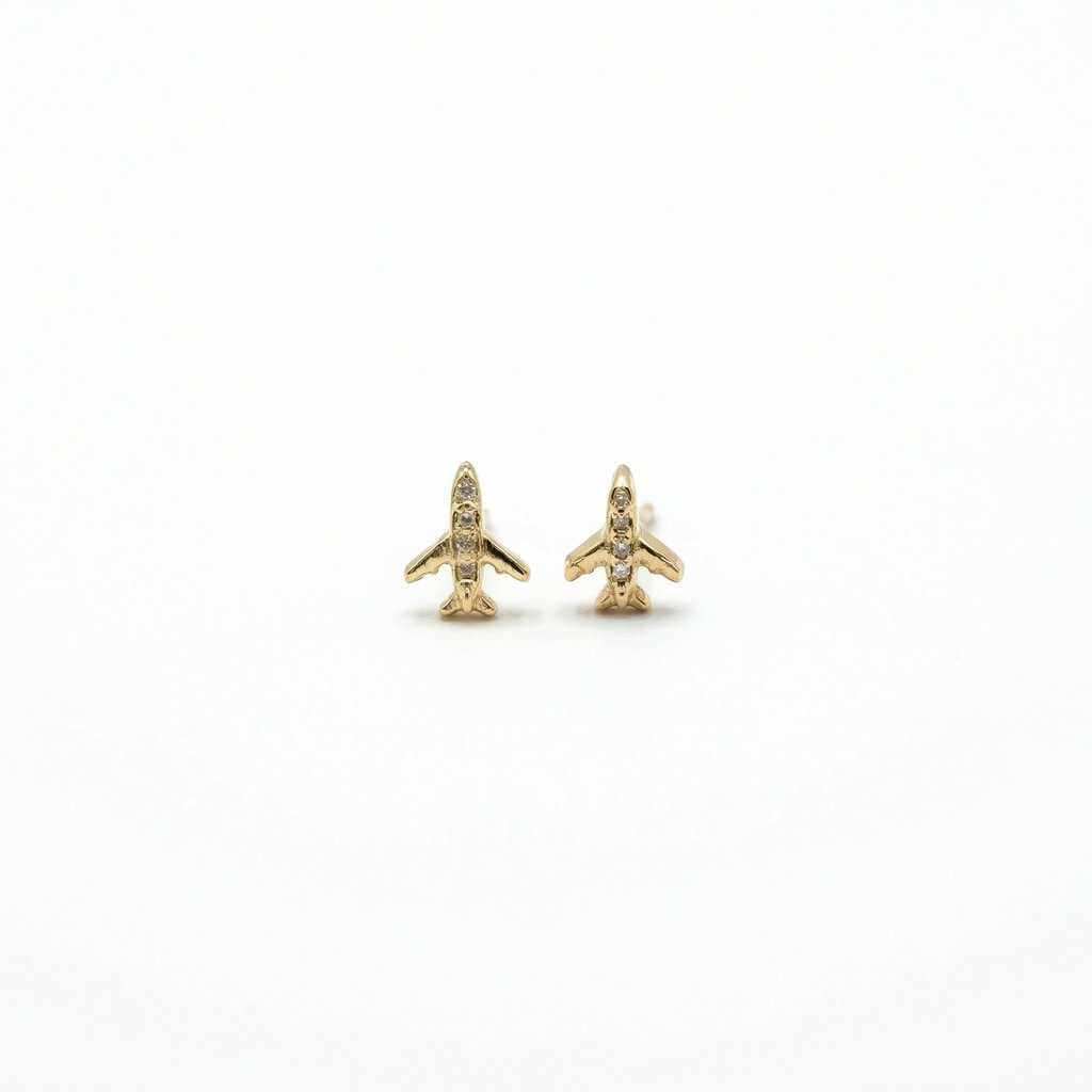 Arete Chapa de oro 18K · AR-511