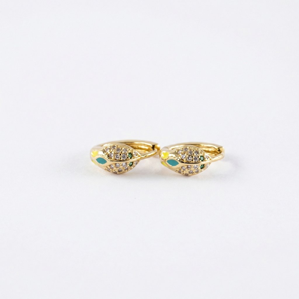 [HO-199] Hoop Chapa de oro 18K · HO-199