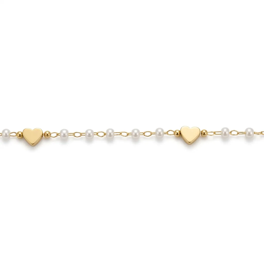 [CAD-012CCP] Corazón Chico con Perlas