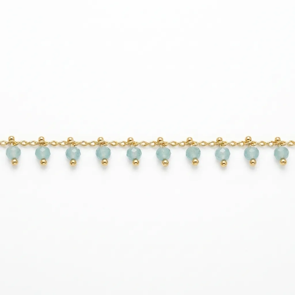 Cristal azul colgante