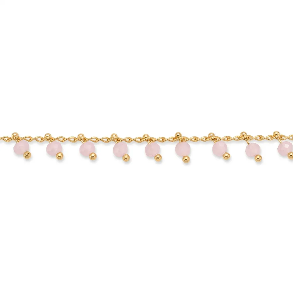 Cristal rosa colgante