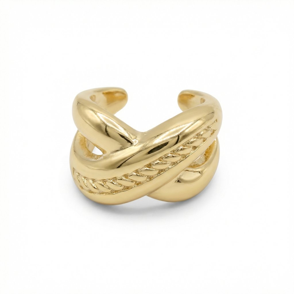 [EAR-040] Earcuff Chapa de oro 18K · EAR-040