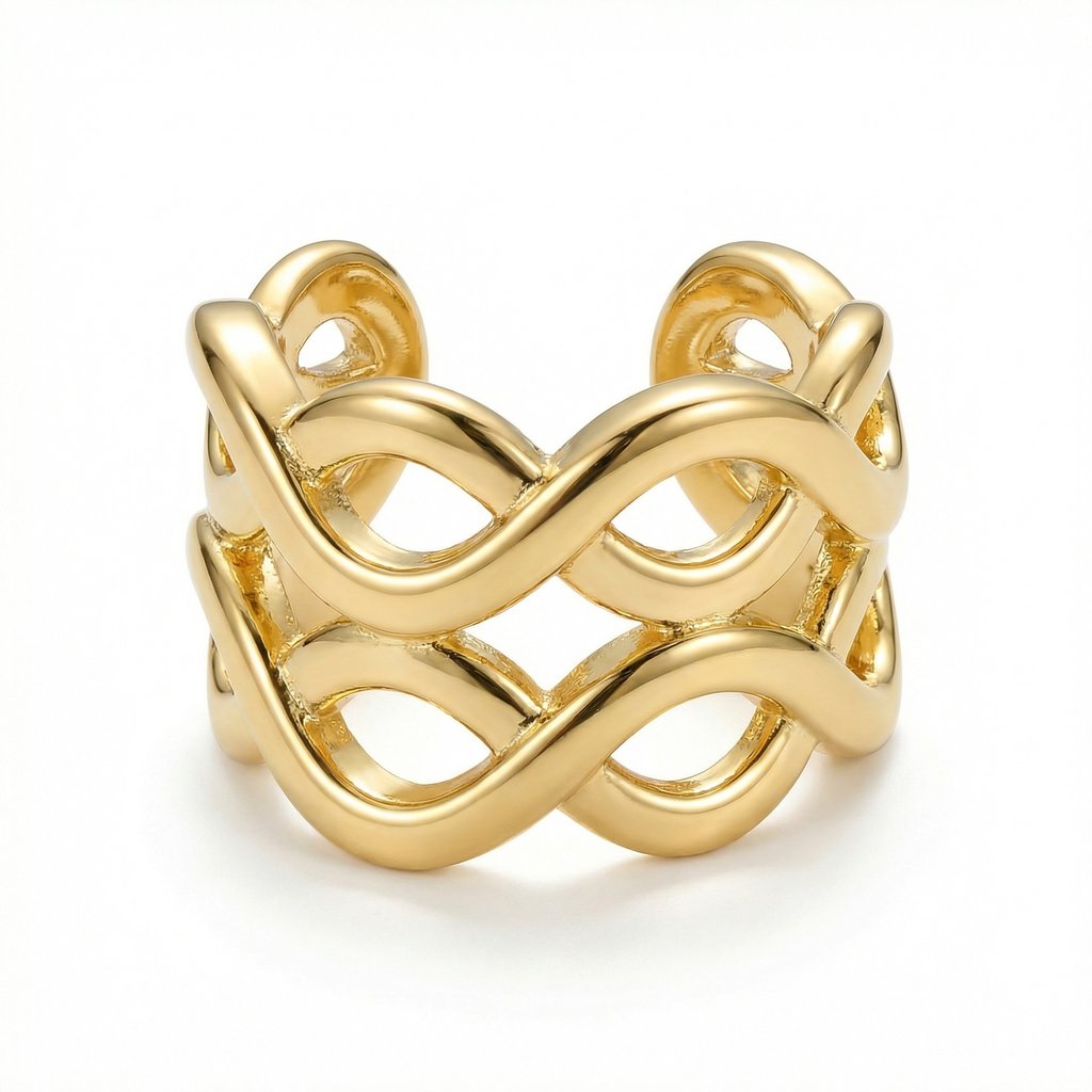 [EAR-039] Earcuff Chapa de oro 18K · EAR-039